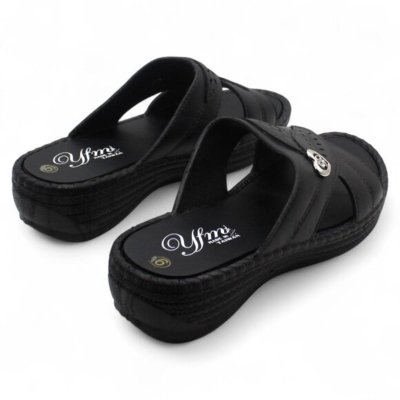 Tecs Women's Low Heel Slip-on Sandals Black, - Women's Outdoor at Academy Sports - Picture 4 of 8